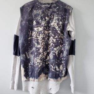 Hand-dyed Thermal Layered custom made one of a kind men's shirt